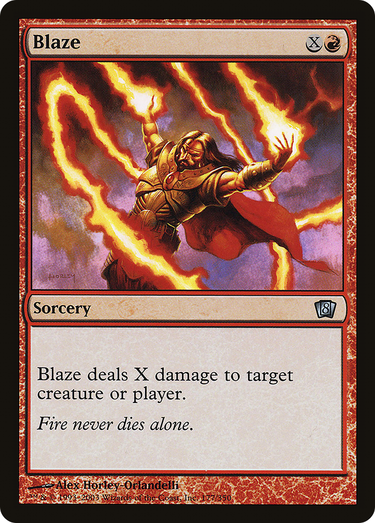 Blaze (8ED-177) [8th Edition] Foil