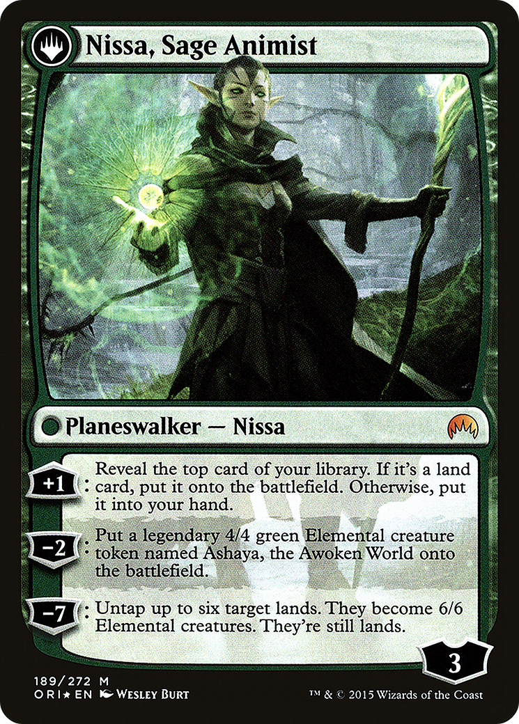 Nissa, Vastwood Seer (PRE-189) [Magic Origins Promos] Foil