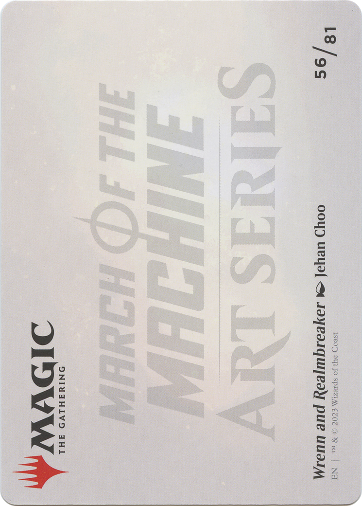 Wrenn and Realmbreaker // Wrenn and Realmbreaker (AMOM-056) (Borderless) [March of the Machine Art Series]