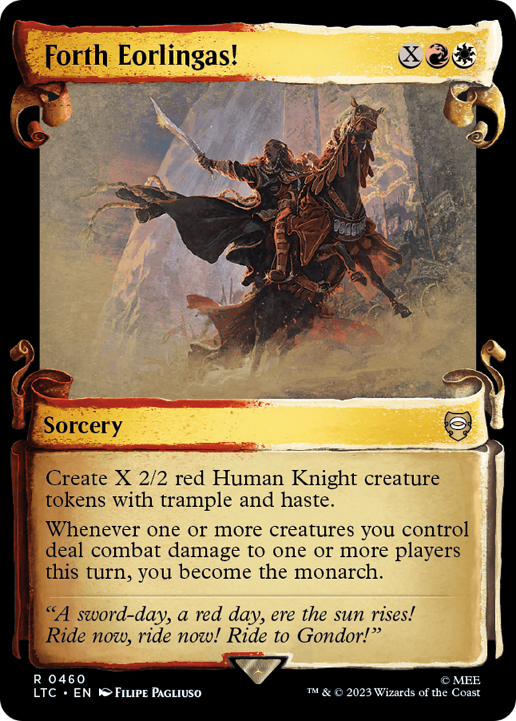 Forth Eorlingas! (Showcase Scrolls) (LTC-460) [Tales of Middle-earth Commander] Foil