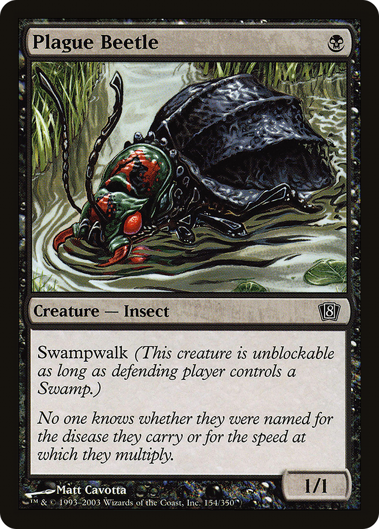 Plague Beetle (8ED-154) [8th Edition] Foil