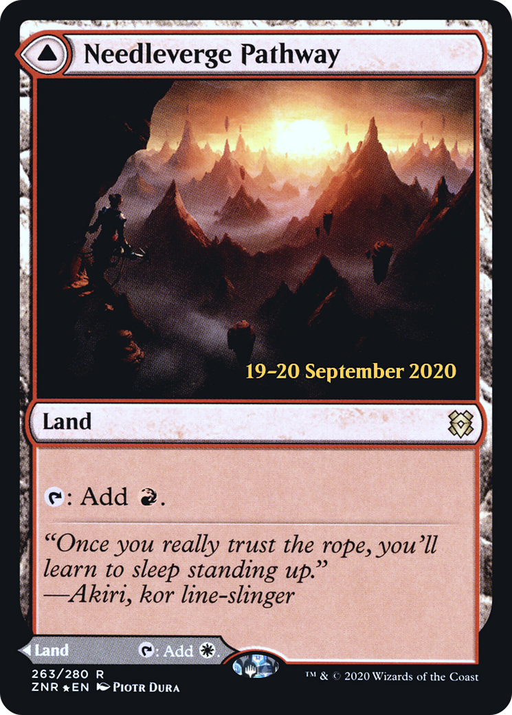 Needleverge Pathway (PRE-263) [Zendikar Rising Promos] Foil