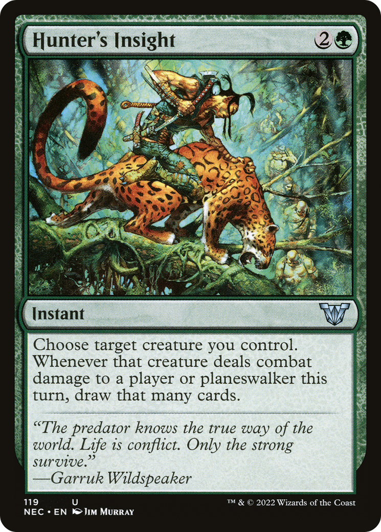 Hunter's Insight (NEC-119) [Neon Dynasty Commander]