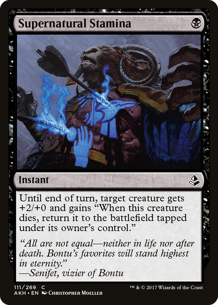 Supernatural Stamina (AKH-111) [Amonkhet] Foil
