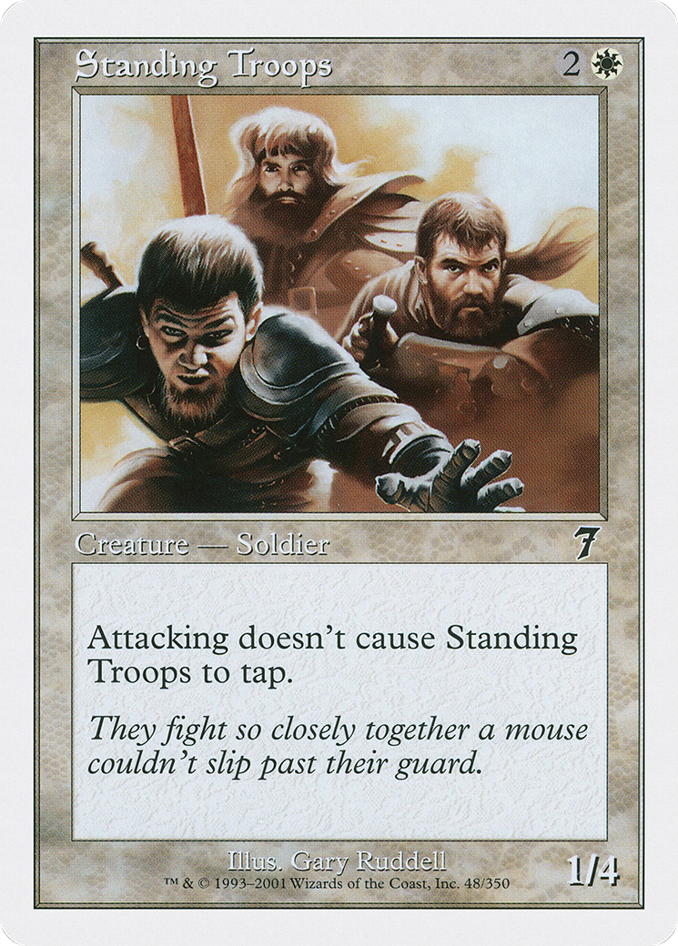 Standing Troops (7ED-048) [7th Edition] Foil