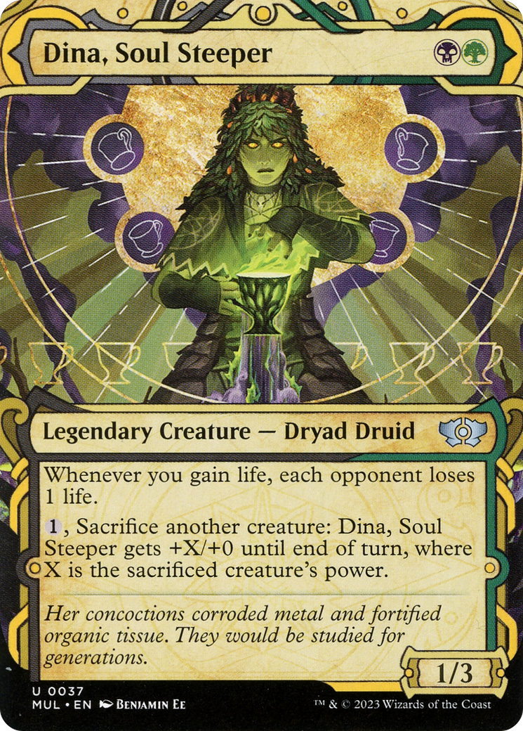 Dina, Soul Steeper (MUL-037) (Showcase) (Borderless) [Multiverse Legends]
