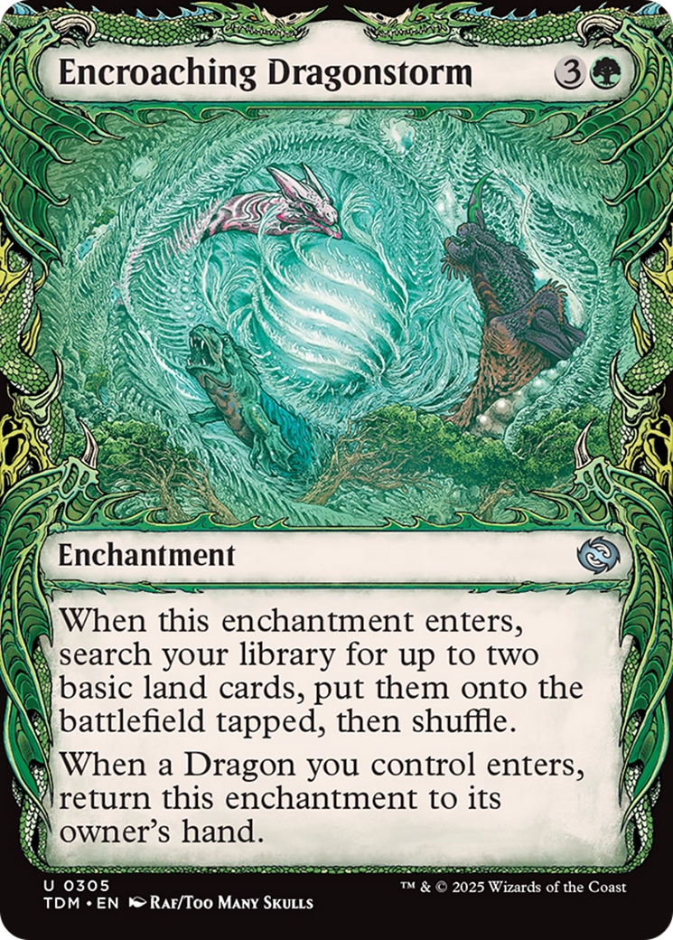 Encroaching Dragonstorm (Showcase) (TDM-305) [Tarkir: Dragonstorm] Foil