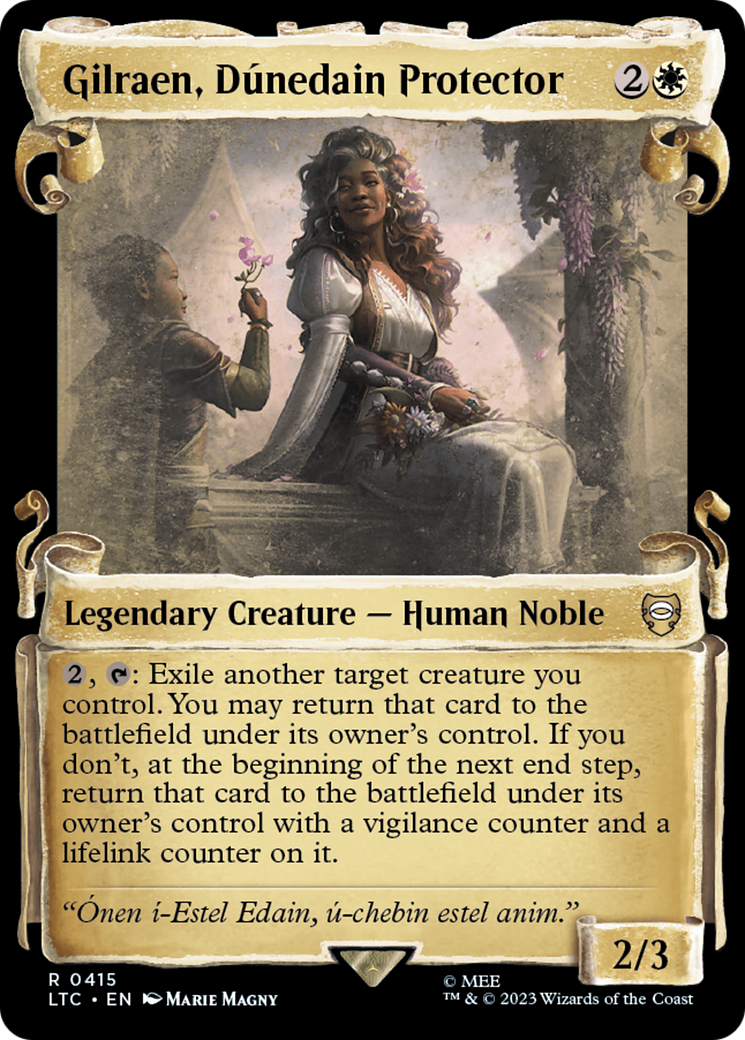 Gilraen, Dunedain Protector (Showcase Scrolls) (LTC-415) [Tales of Middle-earth Commander] Foil