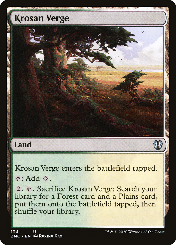 Krosan Verge (ZNC-134) [Zendikar Rising Commander]