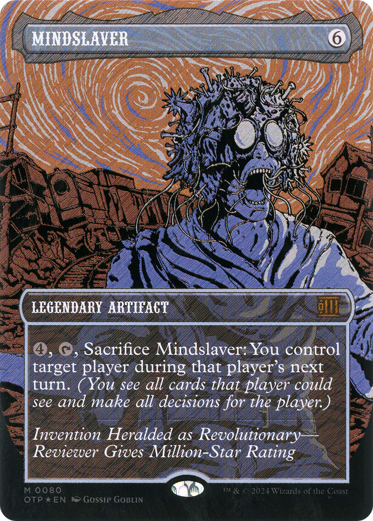 Mindslaver (Textured Foil) (OTP-080) (Borderless) [Breaking News] Foil