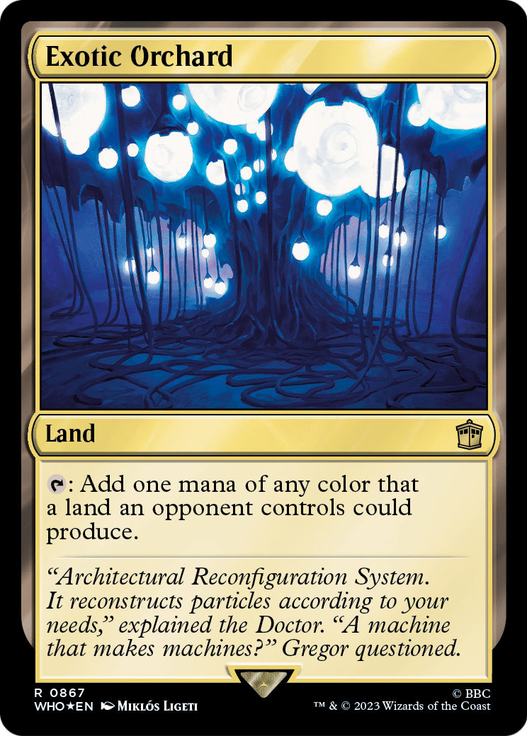 Exotic Orchard (Surge Foil) (WHO-867) [Doctor Who] Foil
