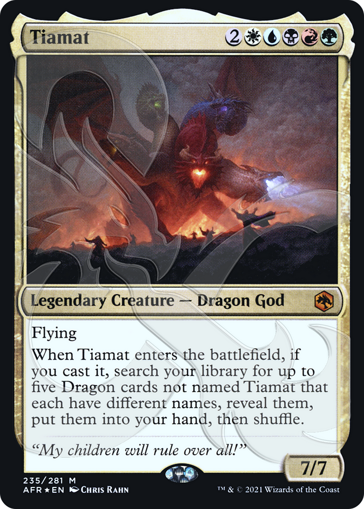 Tiamat (AFR&-235) [Adventures in the Forgotten Realms Promos] Foil