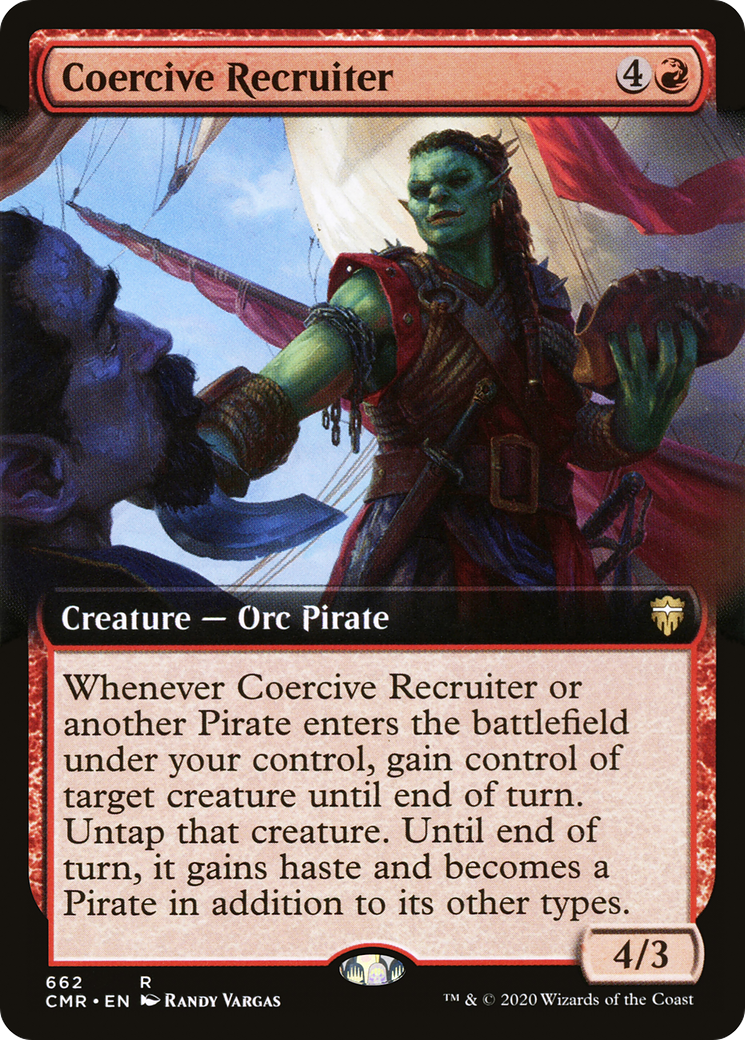 Coercive Recruiter (Extended Art) (CMR-662) [Commander Legends]