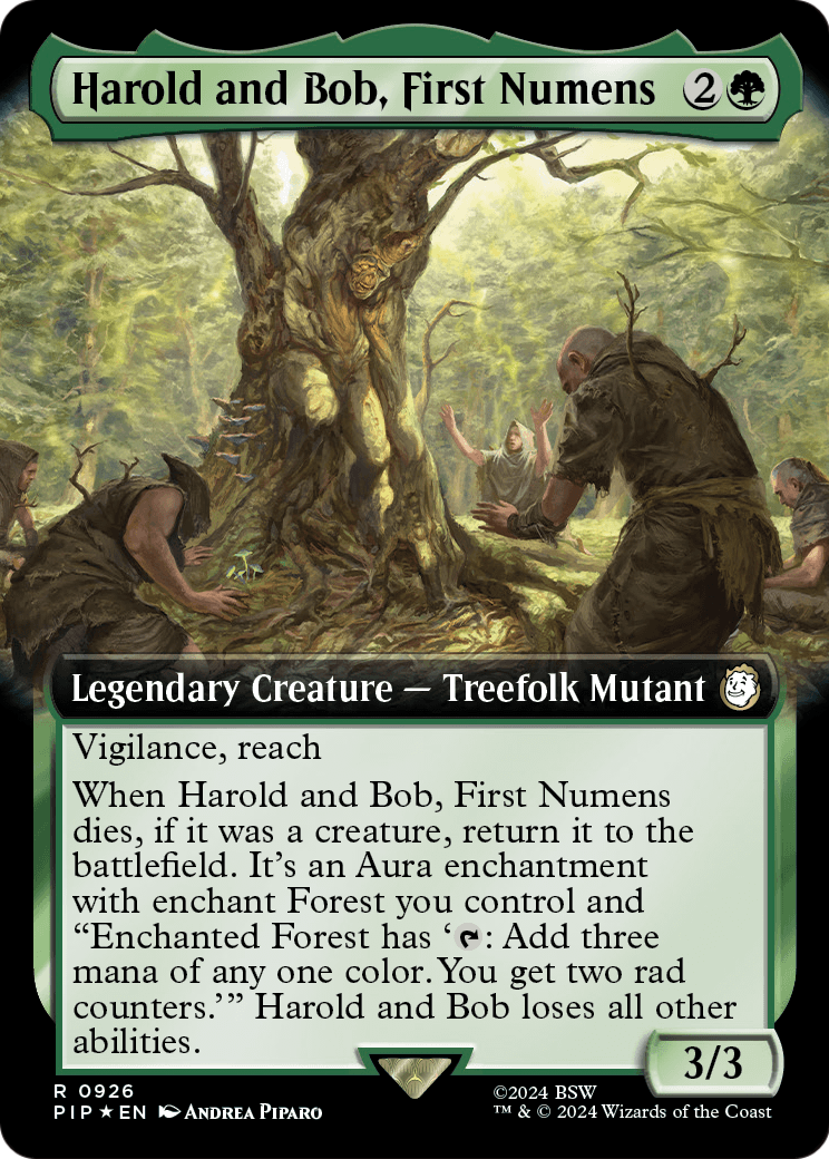 Harold and Bob, First Numens (Extended Art) (Surge Foil) (PIP-926) [Fallout] Foil