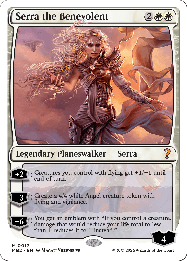 Serra the Benevolent (White Border) (MB2-017) [Mystery Booster 2]