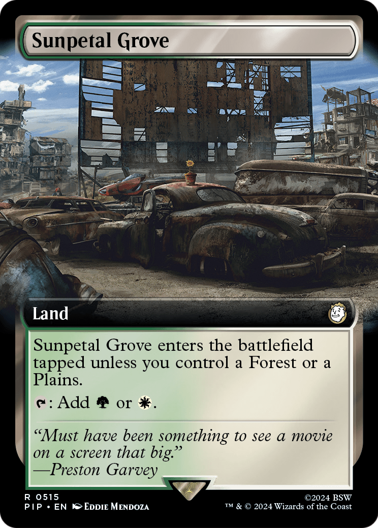 Sunpetal Grove (Extended Art) (PIP-515) [Fallout] Foil
