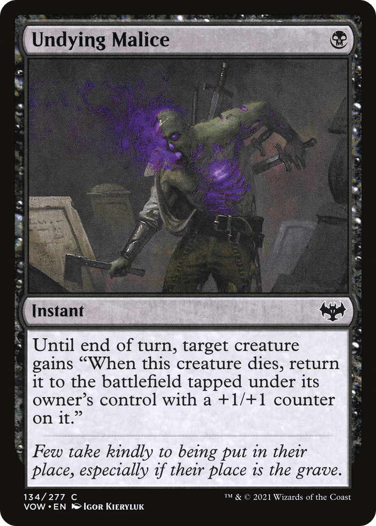 Undying Malice (VOW-134) [Innistrad: Crimson Vow] Foil