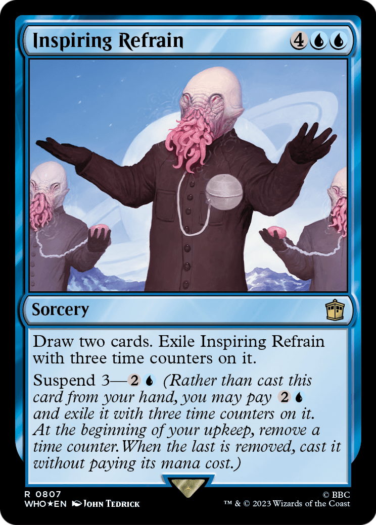 Inspiring Refrain (Surge Foil) (WHO-807) [Doctor Who] Foil