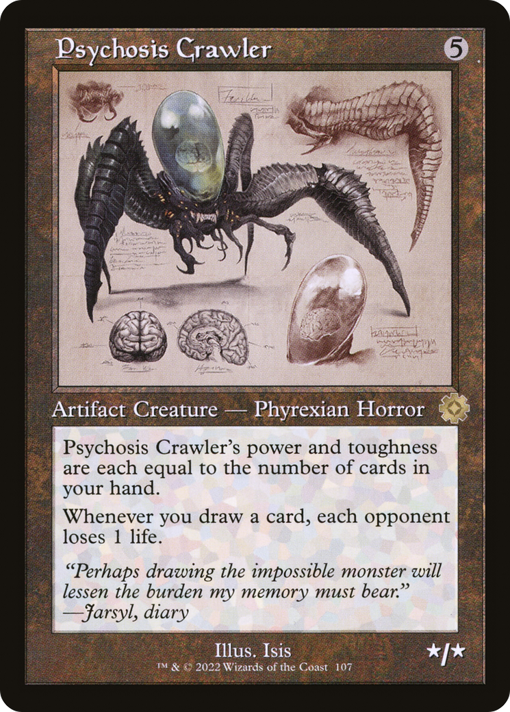 Psychosis Crawler (Schematic) (BRR-107) [The Brothers' War Retro Artifacts] Foil