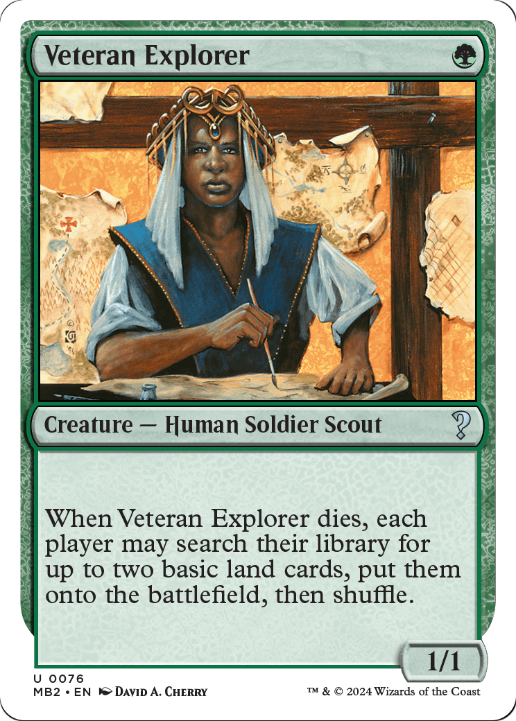 Veteran Explorer (White Border) (MB2-076) [Mystery Booster 2]