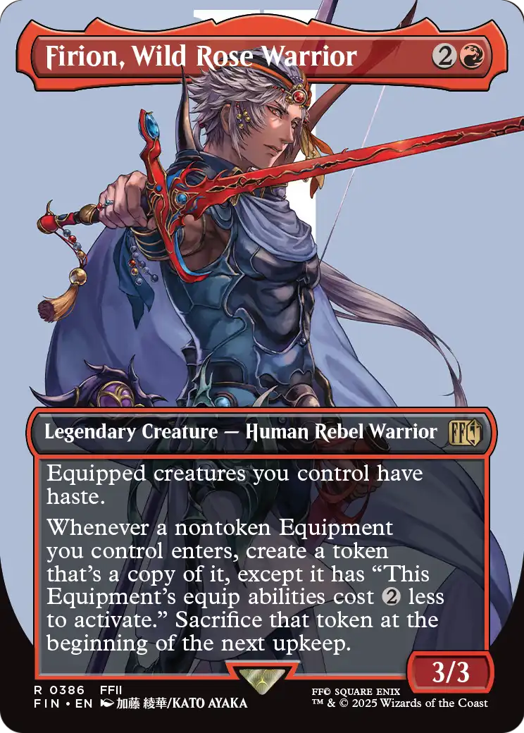 Firion, Wild Rose Warrior (Borderless) (FIN-386) [FINAL FANTASY] Foil