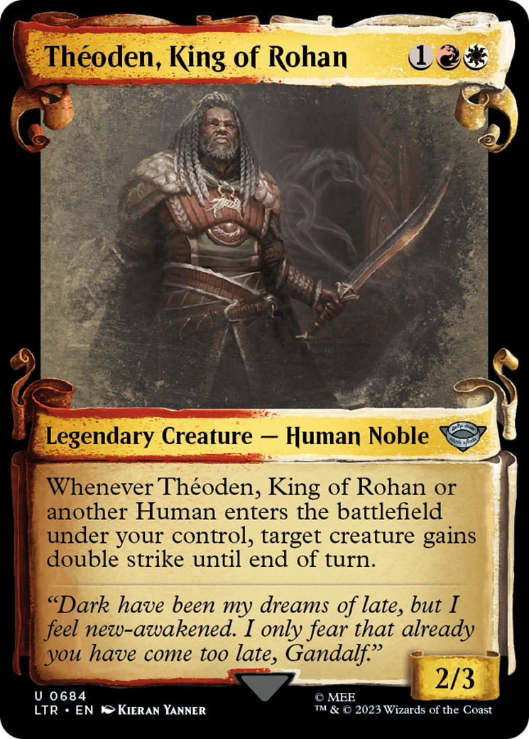 Theoden, King of Rohan (Showcase Scrolls) (LTR-684) [The Lord of the Rings: Tales of Middle-earth]