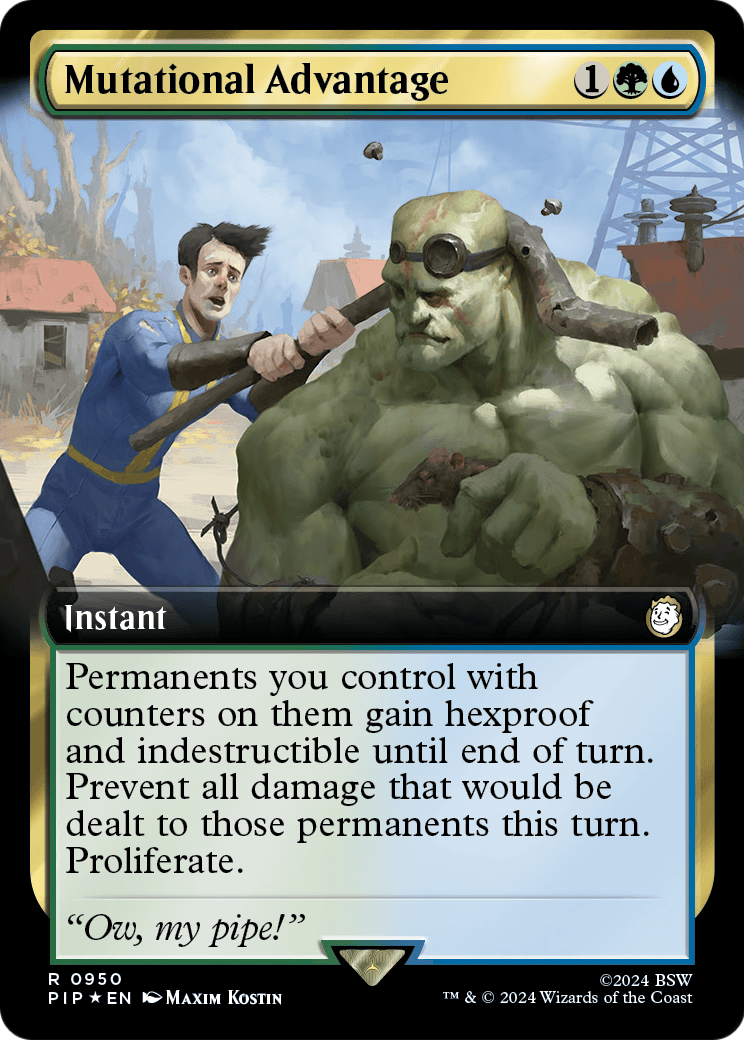 Mutational Advantage (Extended Art) (Surge Foil) (PIP-950) [Fallout] Foil