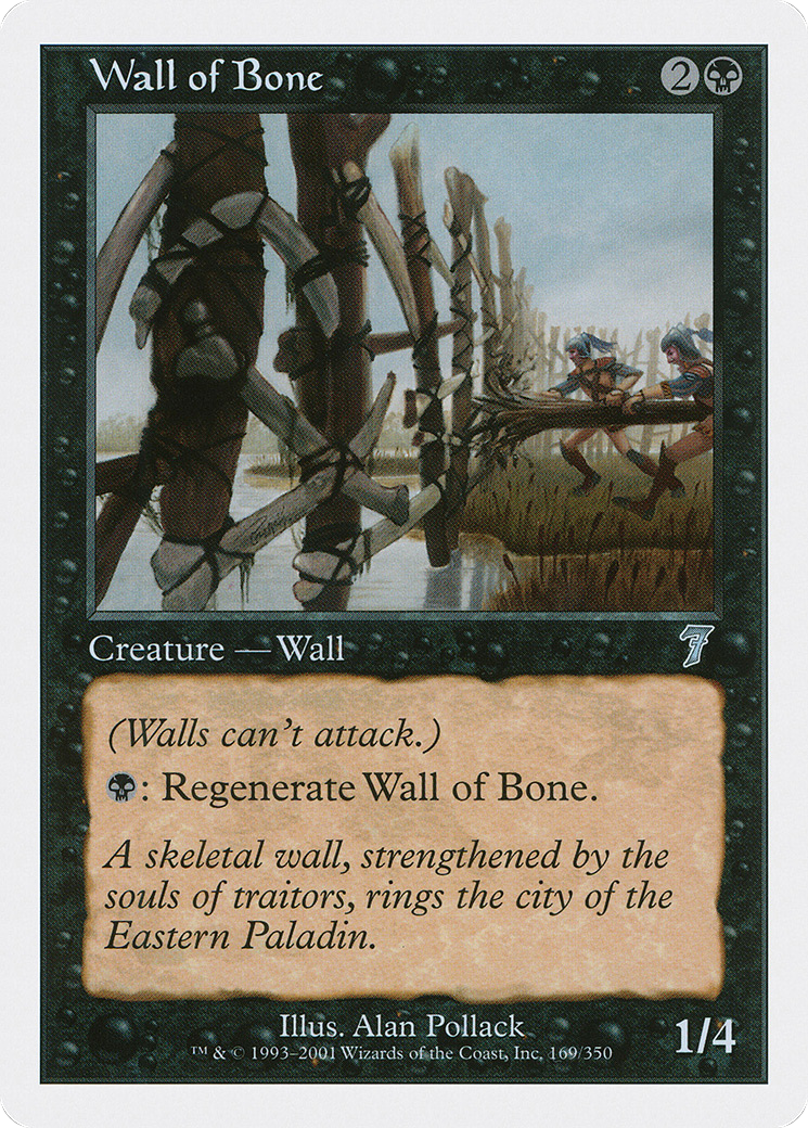 Wall of Bone (7ED-169) [7th Edition]
