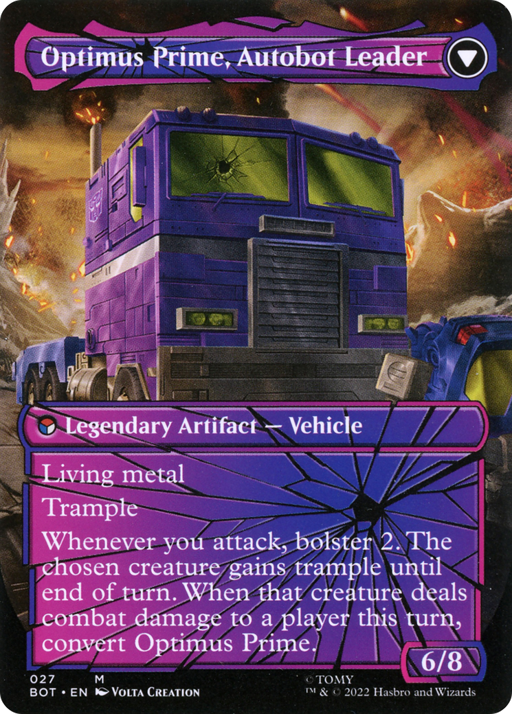 Optimus Prime, Hero (Shattered Glass) (BOT-027) (Borderless) [Transformers] Foil