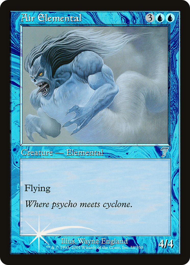 Air Elemental (7ED-058) [7th Edition] Foil