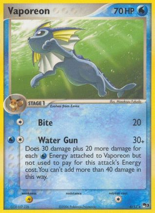 Vaporeon (006/017) [POP Series 3] Holofoil - Rare