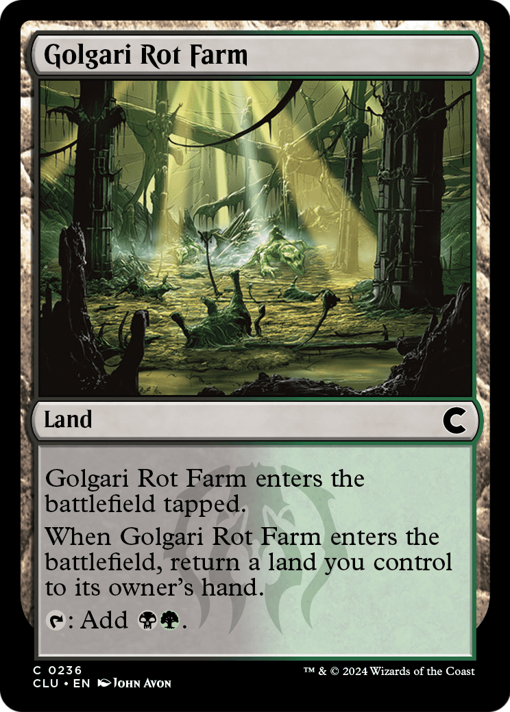 Golgari Rot Farm (CLU-236) [Ravnica: Clue Edition]