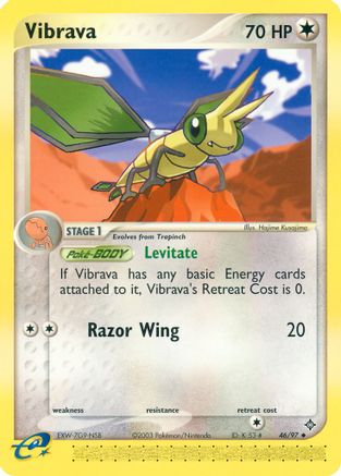 Vibrava (46/97) [Dragon] Reverse Holofoil - Uncommon