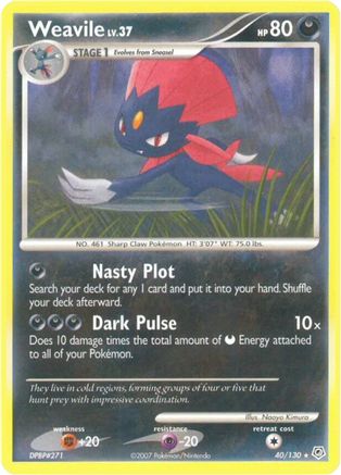 Weavile (40/130) [Diamond and Pearl] - Rare