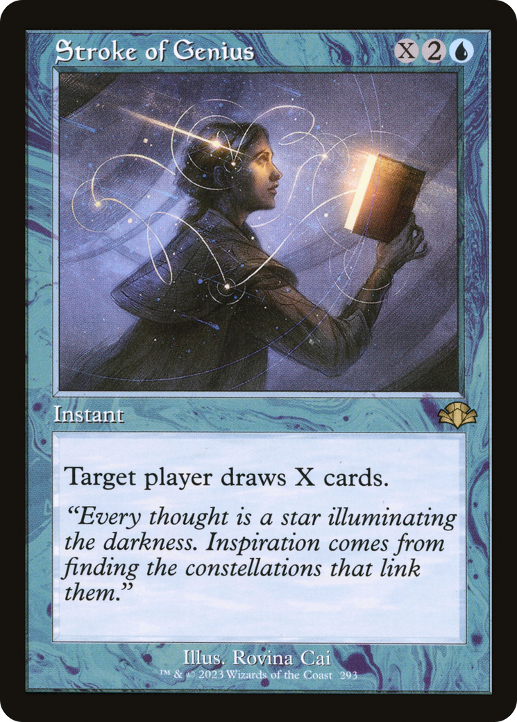 Stroke of Genius (Retro Frame) (DMR-293) [Dominaria Remastered]