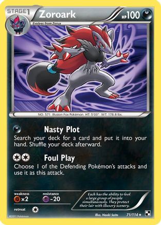 Zoroark (071/114) [Black and White] Holofoil - Holo Rare