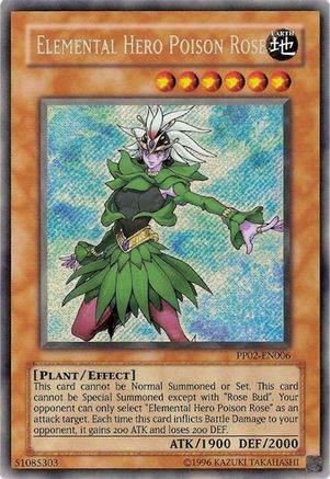 Elemental Hero Poison Rose (Secret Rare) (PP02-EN006) - Premium Pack 2 Unlimited