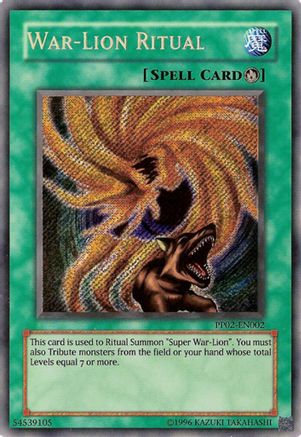 War-Lion Ritual (Secret Rare) (PP02-EN002) - Premium Pack 2 Unlimited