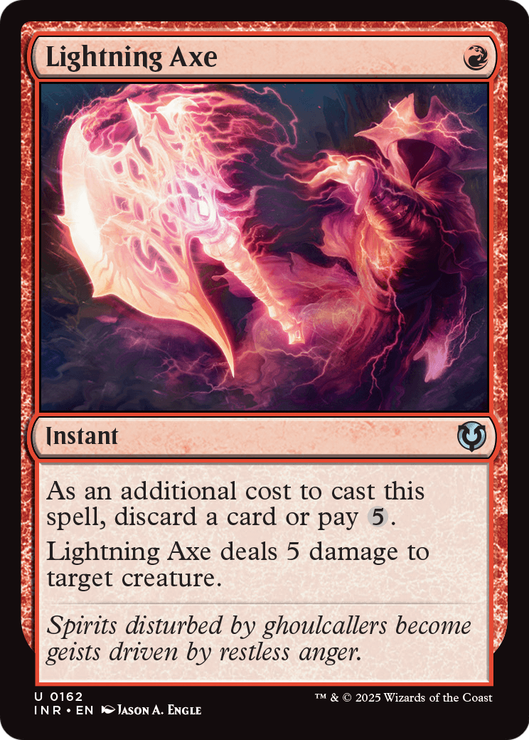Lightning Axe - Foil [Innistrad Remastered]