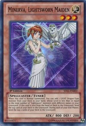 Minerva, Lightsworn Maiden (Super Rare) (SDLI-EN002) - Structure Deck: Realm of Light 1st Edition