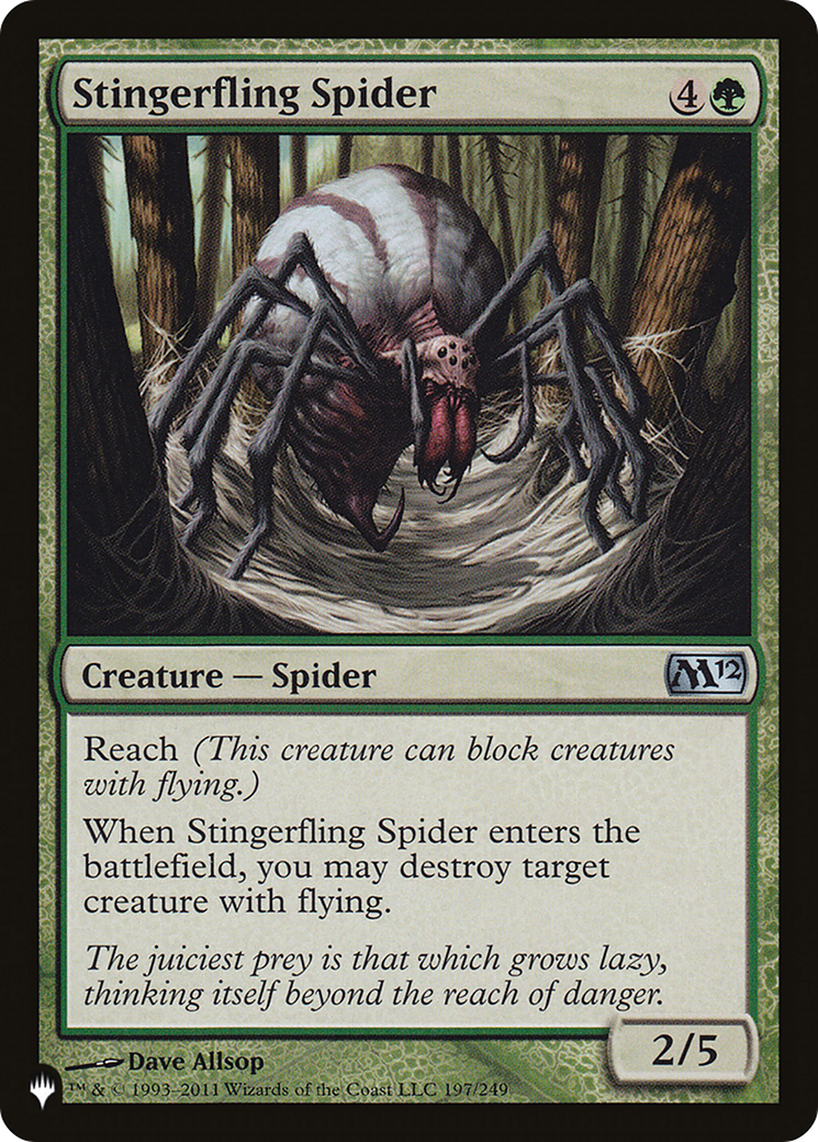 Stingerfling Spider (LIST-197/249) [The List]