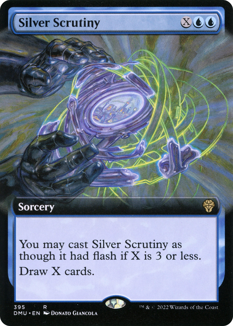 Silver Scrutiny (Extended Art) (DMU-395) [Dominaria United] Foil