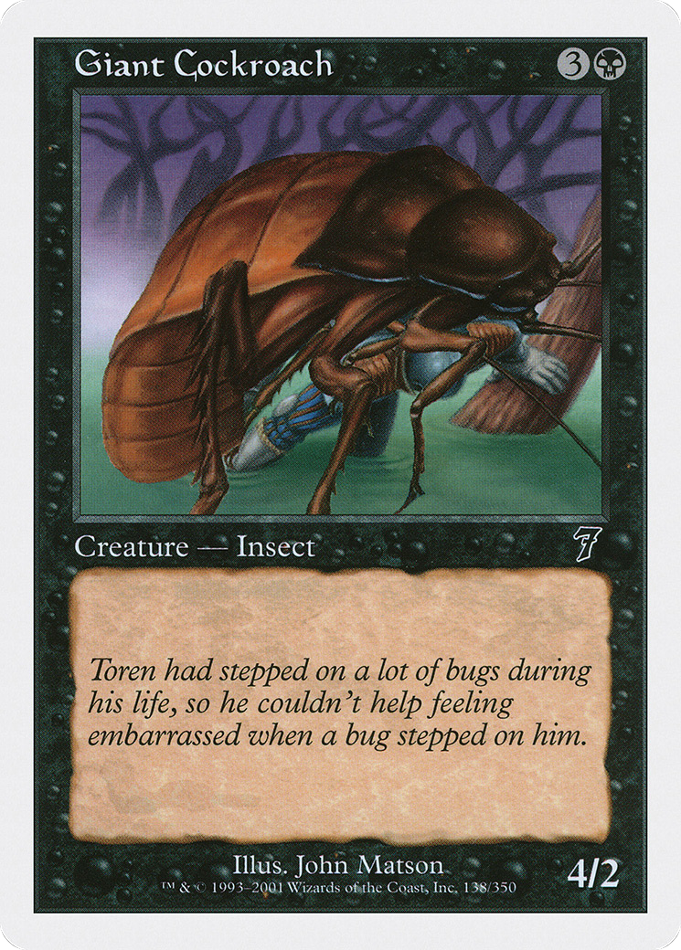 Giant Cockroach (7ED-138) [7th Edition]