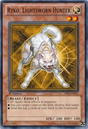 Ryko, Lightsworn Hunter (Common) (SDLI-EN015) - Structure Deck: Realm of Light 1st Edition