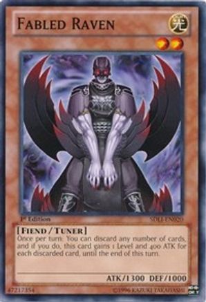 Fabled Raven (Common) (SDLI-EN020) - Structure Deck: Realm of Light 1st Edition