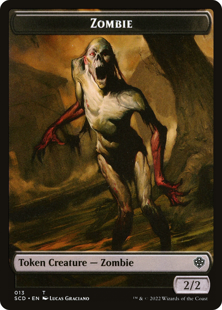 Zombie (TSCD-013) [Starter Commander Deck Tokens] Foil