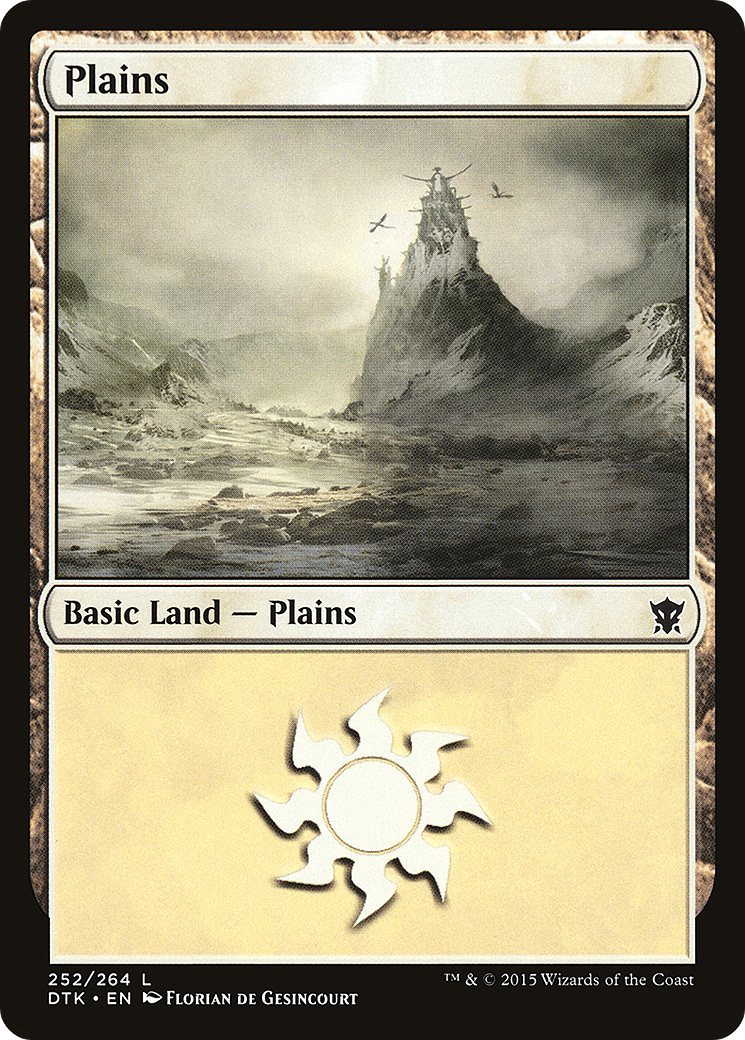 Plains (252) - Foil [Dragons of Tarkir]