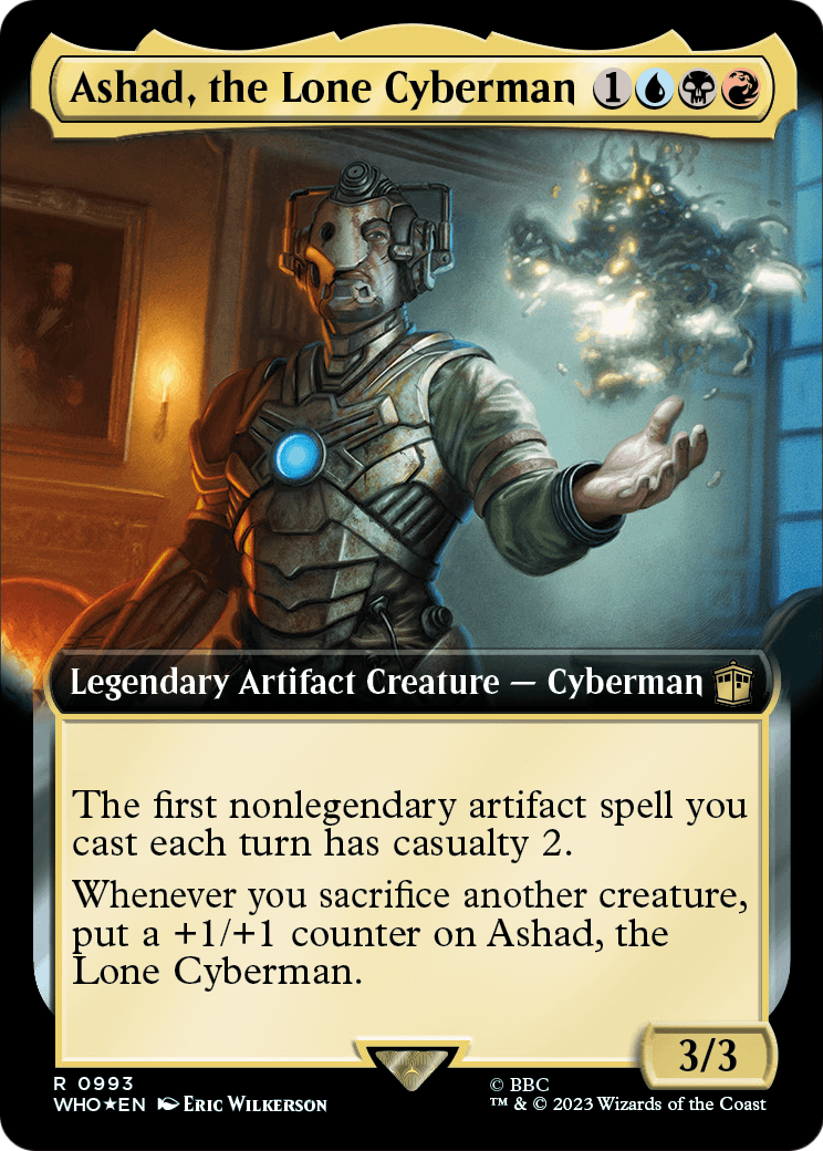 Ashad, the Lone Cyberman (Extended Art) (Surge Foil) (WHO-993) [Doctor Who] Foil