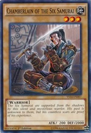 Chamberlain of the Six Samurai (Common) (YS14-EN007) - Super Starter: Space-Time Showdown 1st Edition