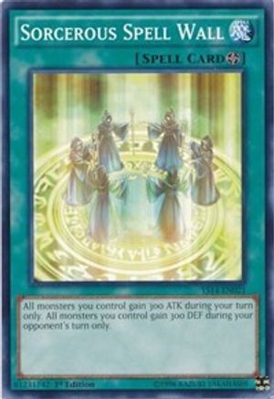 Sorcerous Spell Wall (Common) (YS14-EN021) - Super Starter: Space-Time Showdown 1st Edition